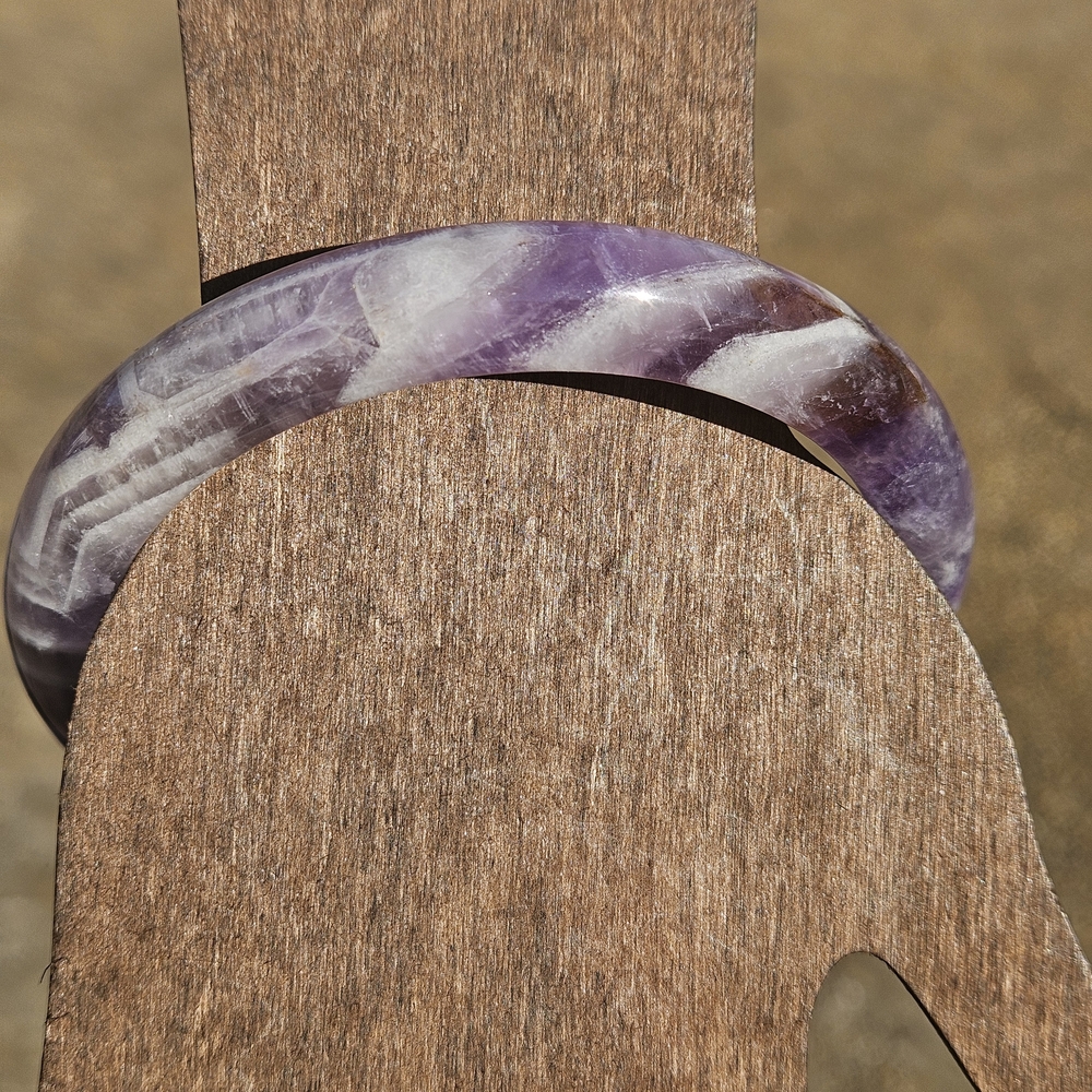 Amethyst Hard Bangle - Picture 2 of 4